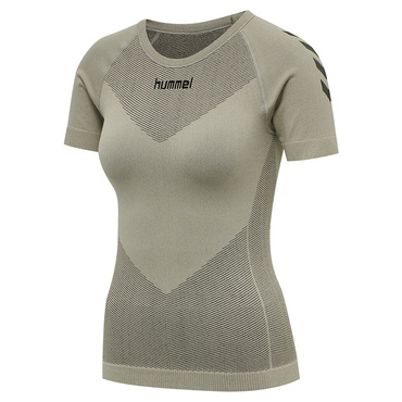 hummel First Seamless Shirt Damen - khaki