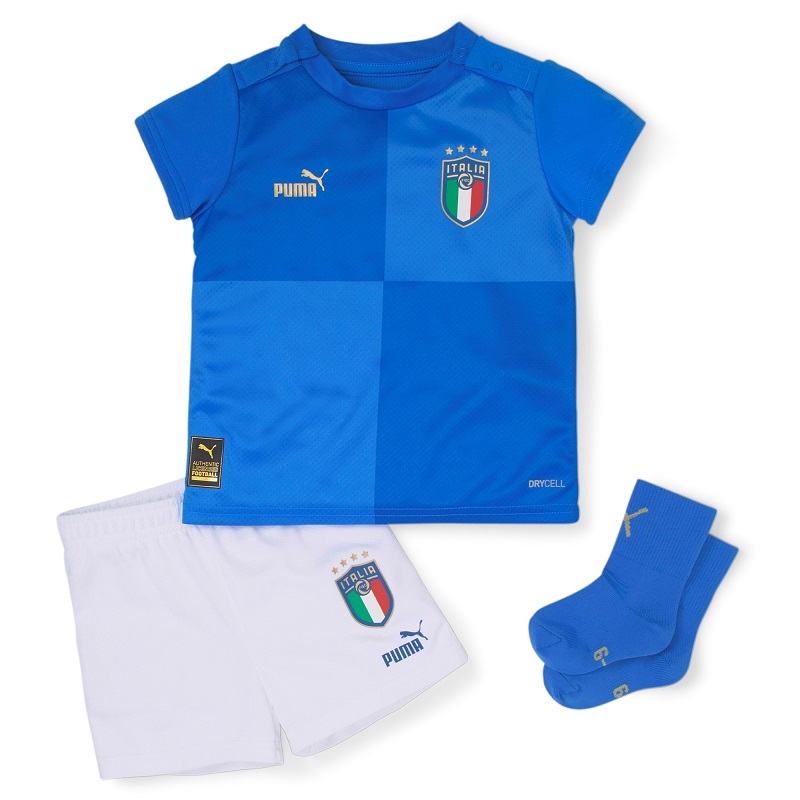 Puma Italien Mini-Ausrüstung Home 22/23 Baby - blau/weiß