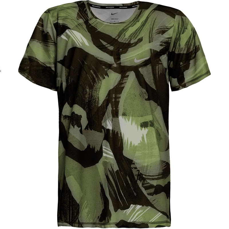 Nike Miler T-Shirt Herren - grün/schwarz