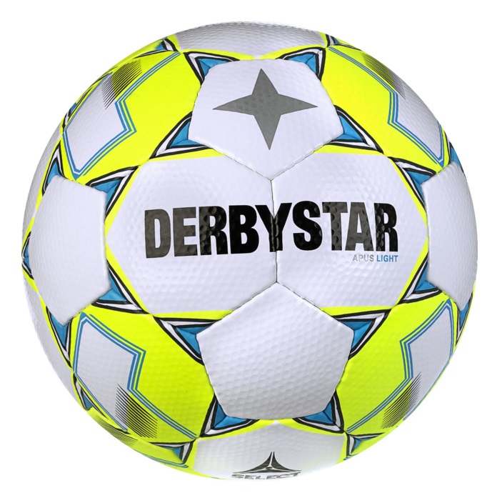 Derbystar Apus Light v23 Fußball - weiß/blau/gelb
