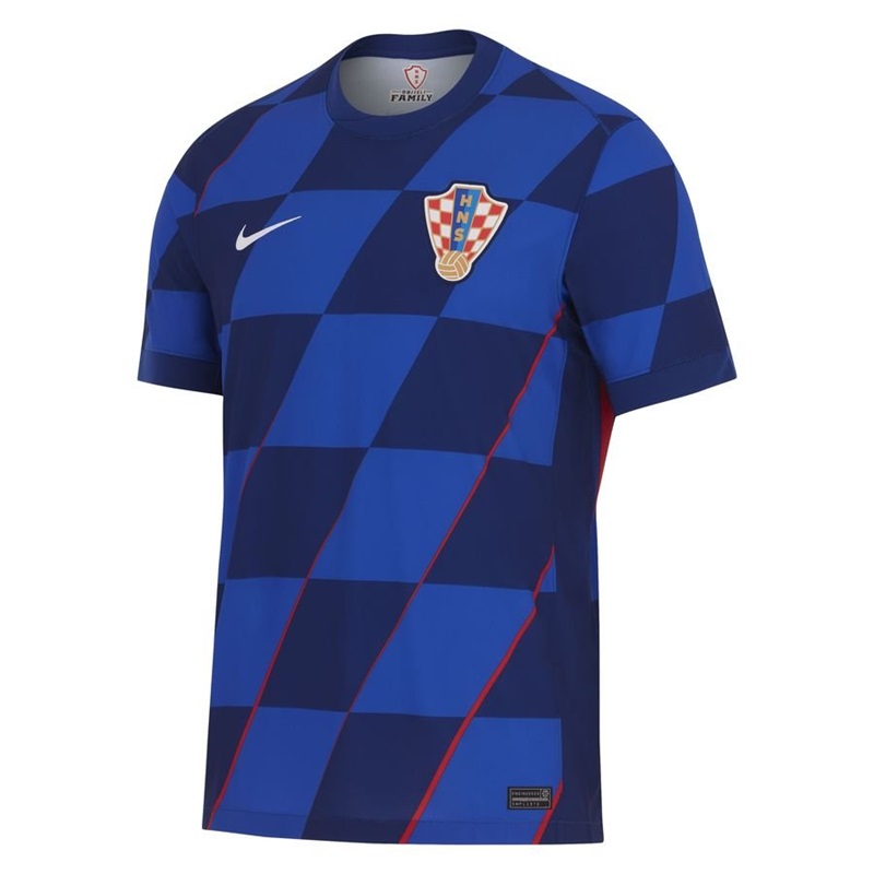 Nike Kroatien Trikot Away EURO24 Kinder - blau/weiß/rot