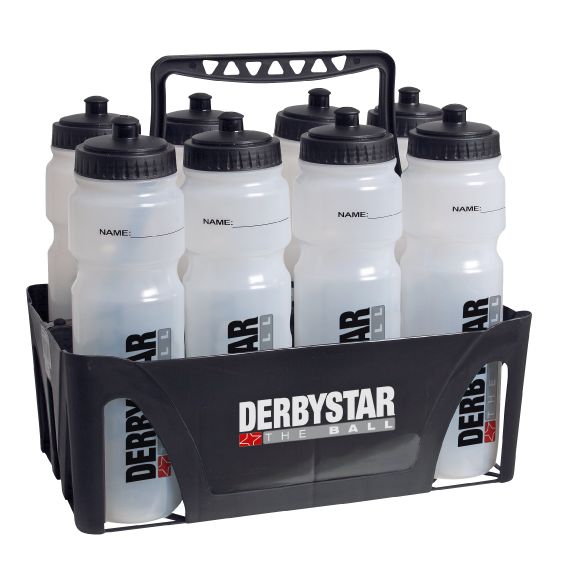 Derbystar Trinkflaschenhalter für 8 Flaschen - schwarz