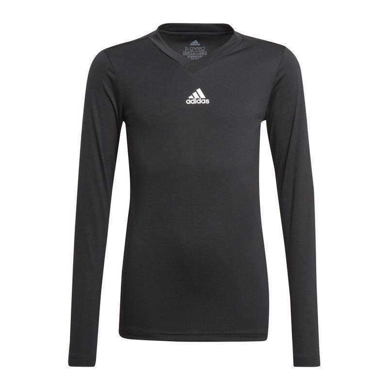 adidas Team Base Shirt Longsleeve Kinder - schwarz