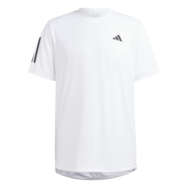 adidas Club 3-Streifen Tennis T-Shirt Herren - weiß