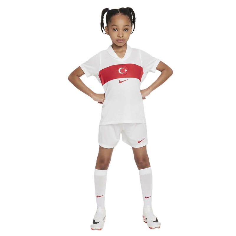 Nike Türkei Trikot-Set Home EURO24 Kinder - weiß/rot