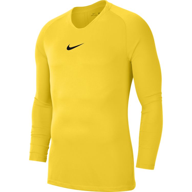 Nike Park Funktionsshirt Langarm Kinder - gelb/schwarz