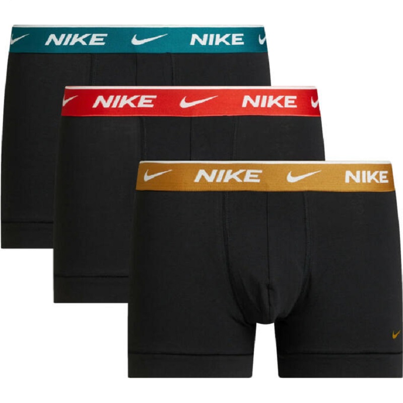 Nike Boxer Shorts 3er Pack Herren - schwarz/gelb/orange/türkis