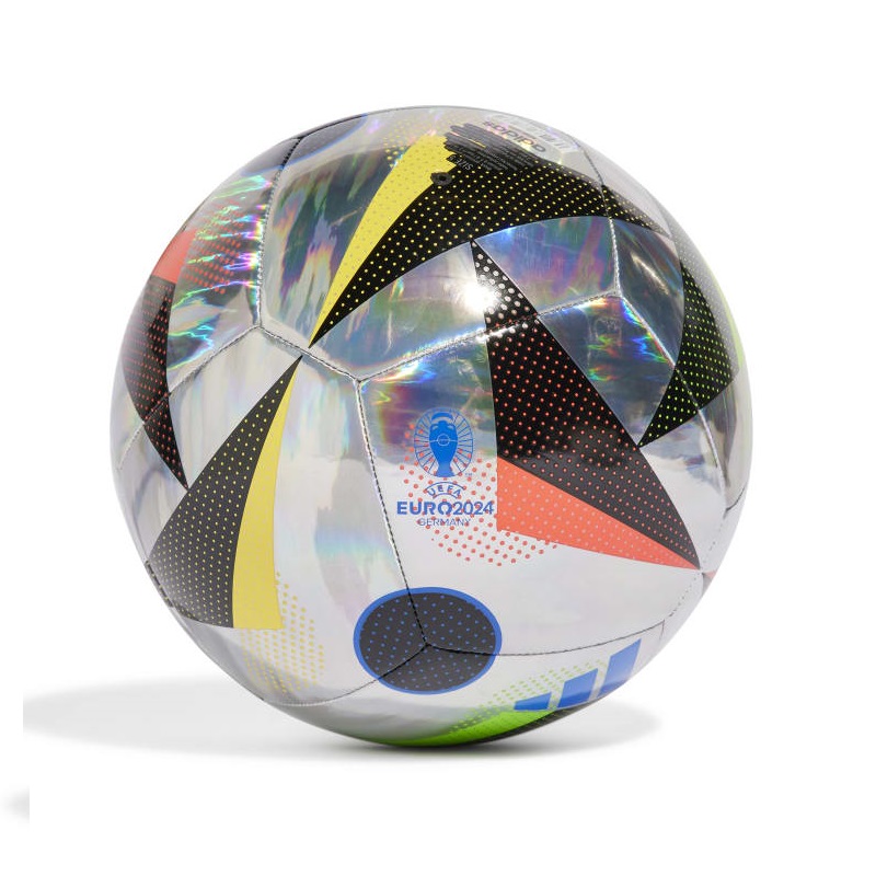 adidas EURO24 Foil Trainingsball - silber/schwarz/blau