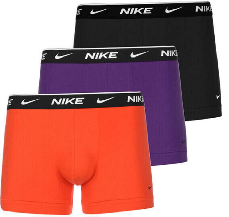 Nike Boxer Shorts 3er Pack Herren - schwarz/lila/orange