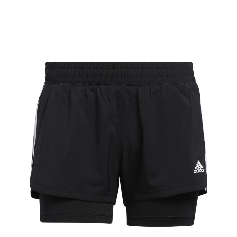 adidas Pacer 2-IN-1 Damen Shorts - schwarz