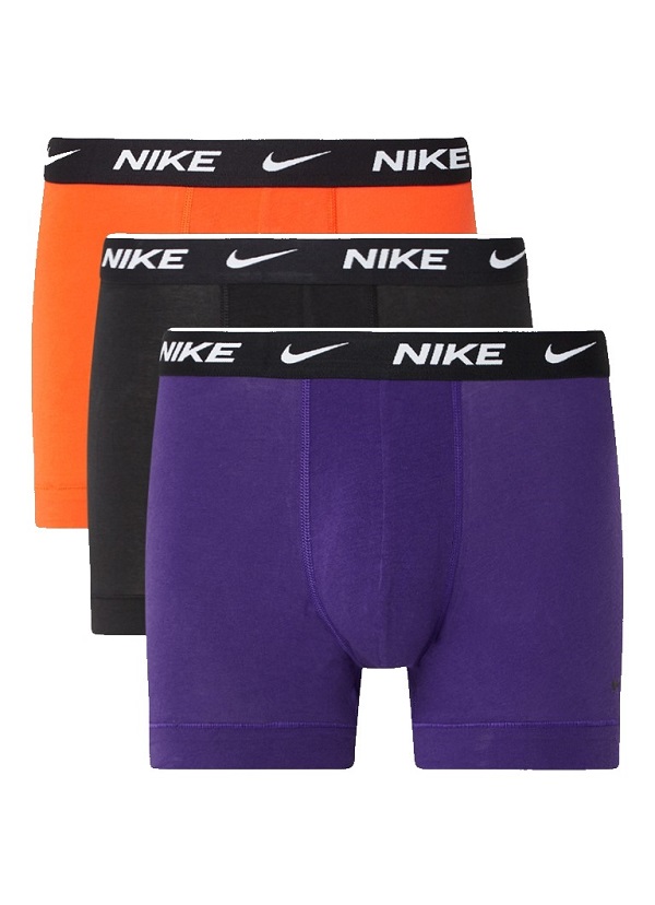 Nike Boxer Shorts 3er Pack Herren - lila/schwarz/orange