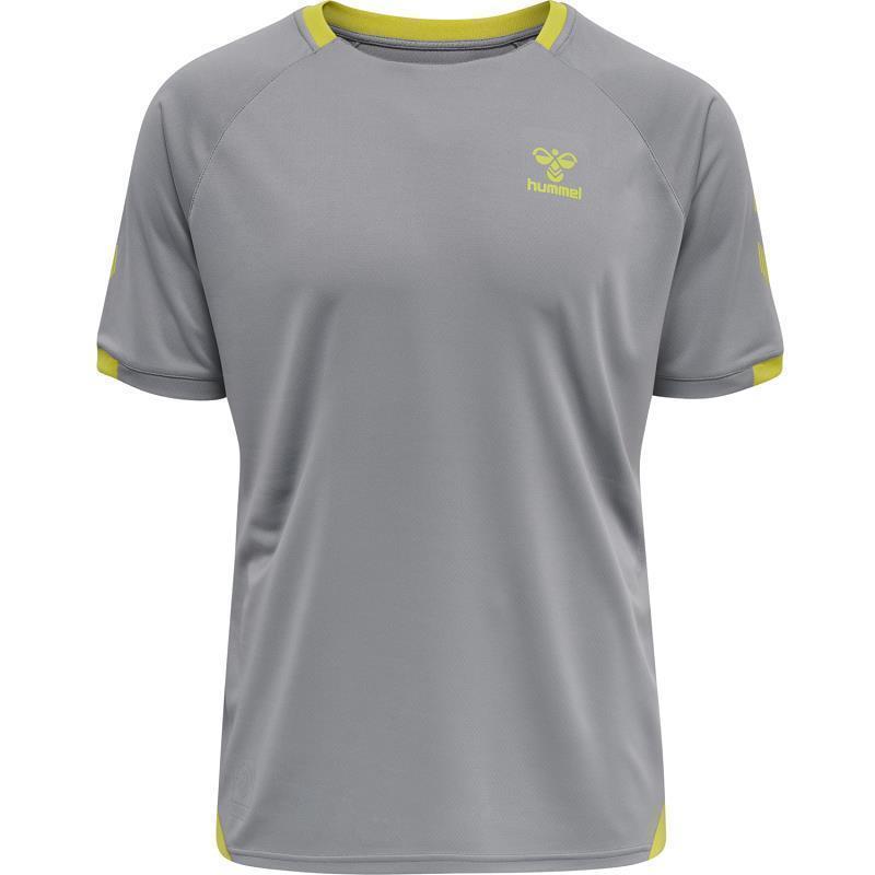 hummel GG12 Trainings T-Shirt Herren - grau/gelb