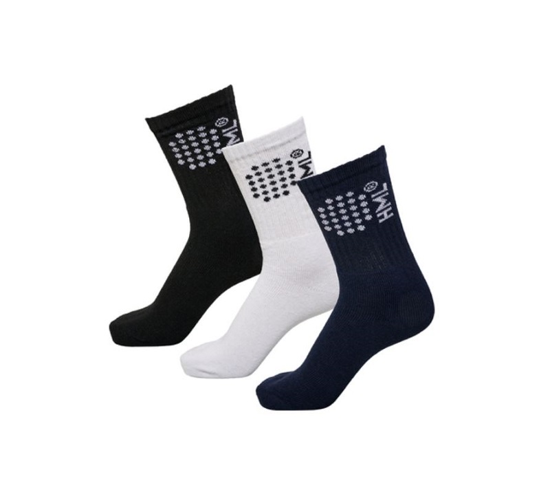 hummel Court Socken 3er Pack - schwarz/weiß/blau