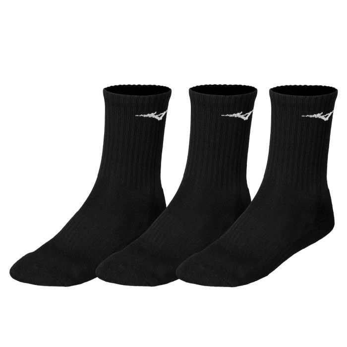 mizuno Training Socken (3 Paar) - schwarz