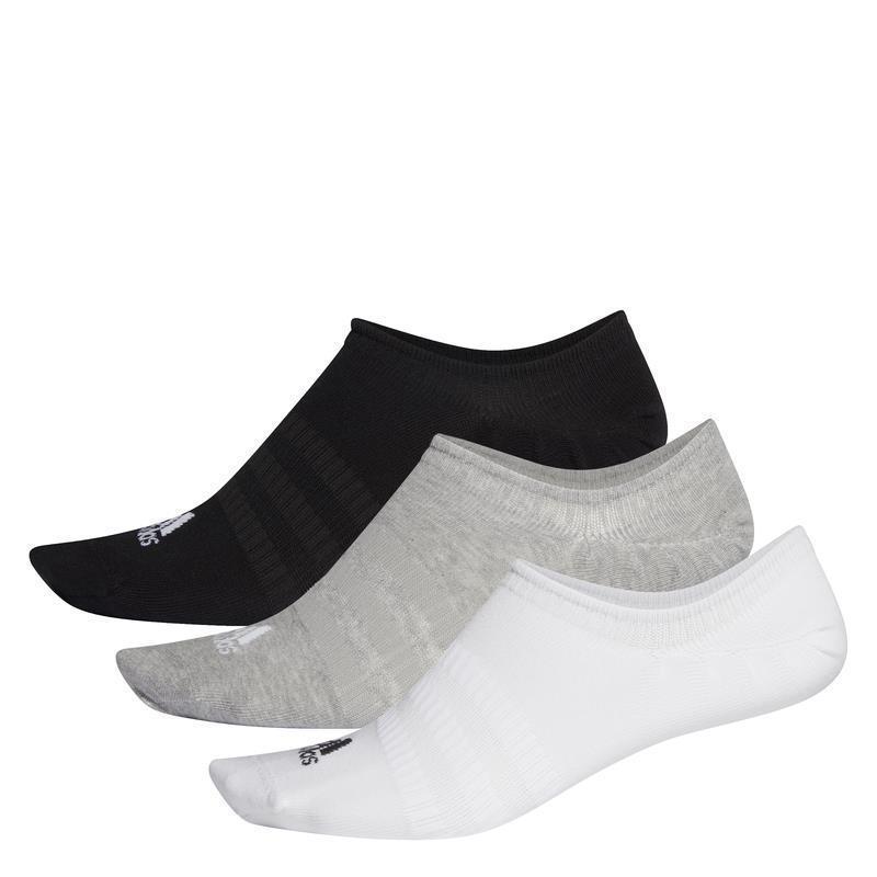 adidas No-Show Socken 3er Pack - weiß/grau/schwarz