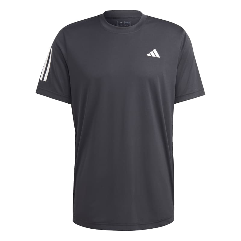 adidas Club 3-Streifen Tennis T-Shirt Herren - dunkelgrau