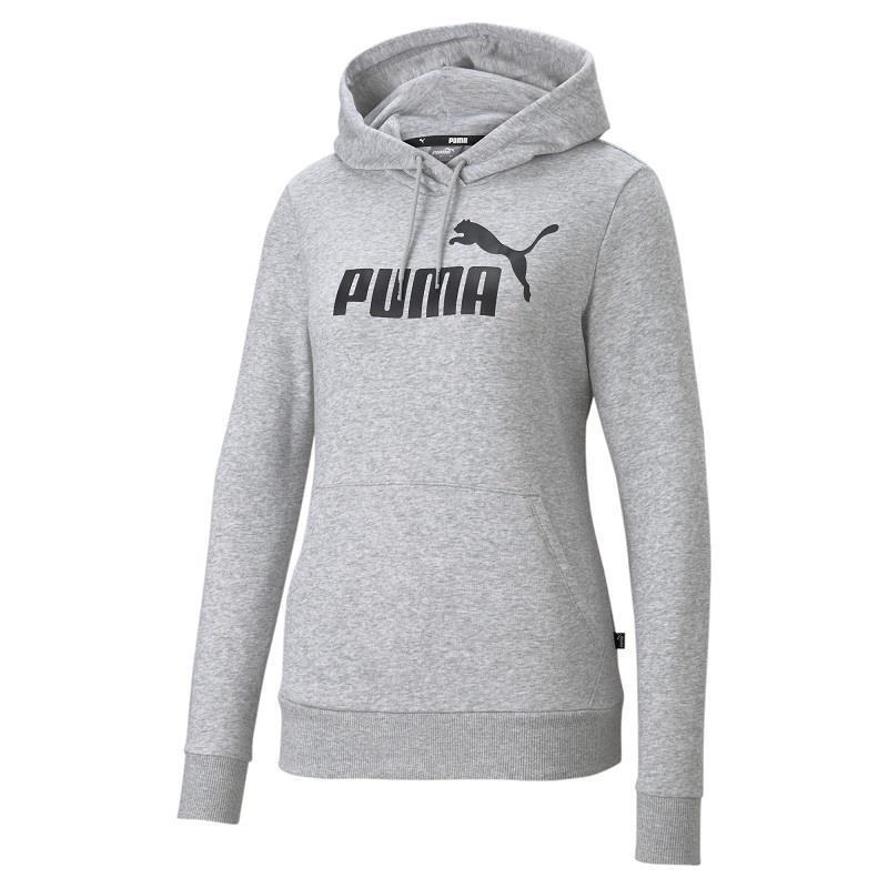 Puma Essential Logo Hoodie Damen - grau