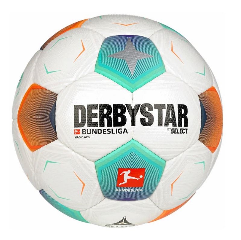 Derbystar Bundesliga Magic APS v23 Fußball Gr.5 - weiß/orange/türkis