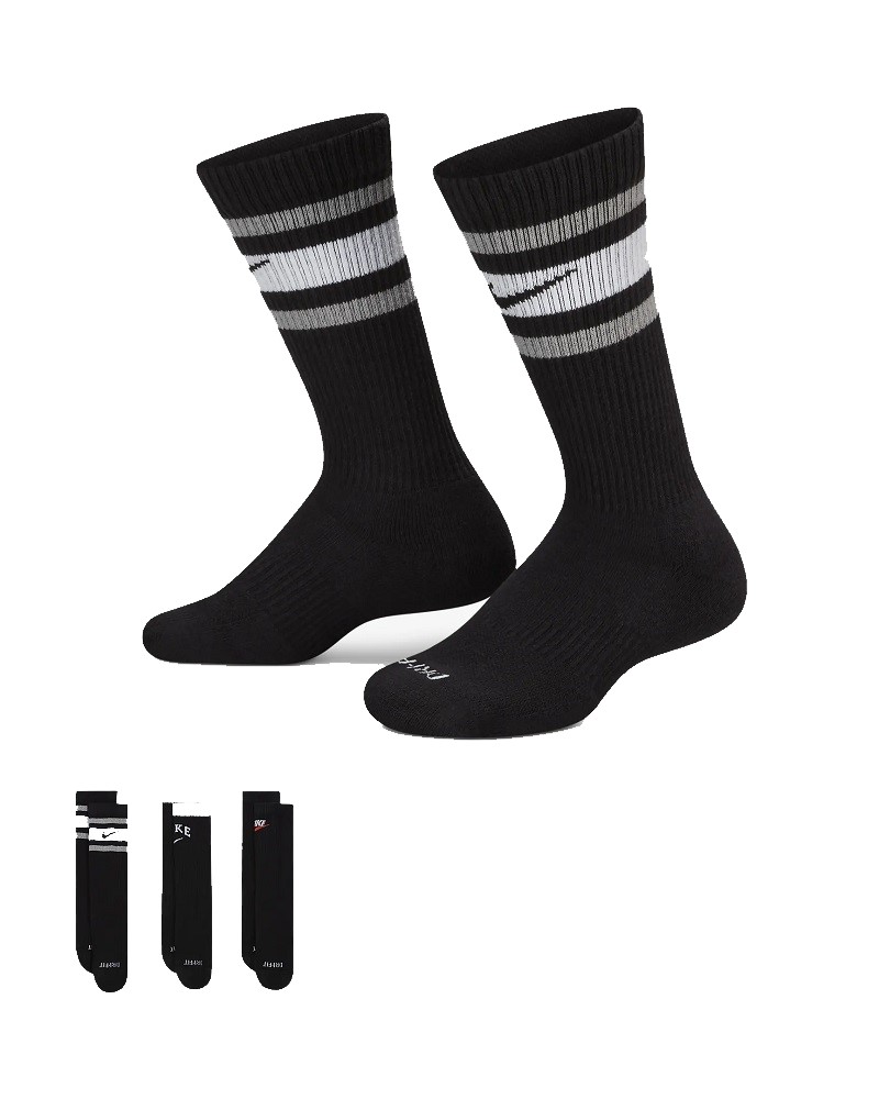 Nike Everyday Plus Cushioned Socken 3er Pack - schwarz