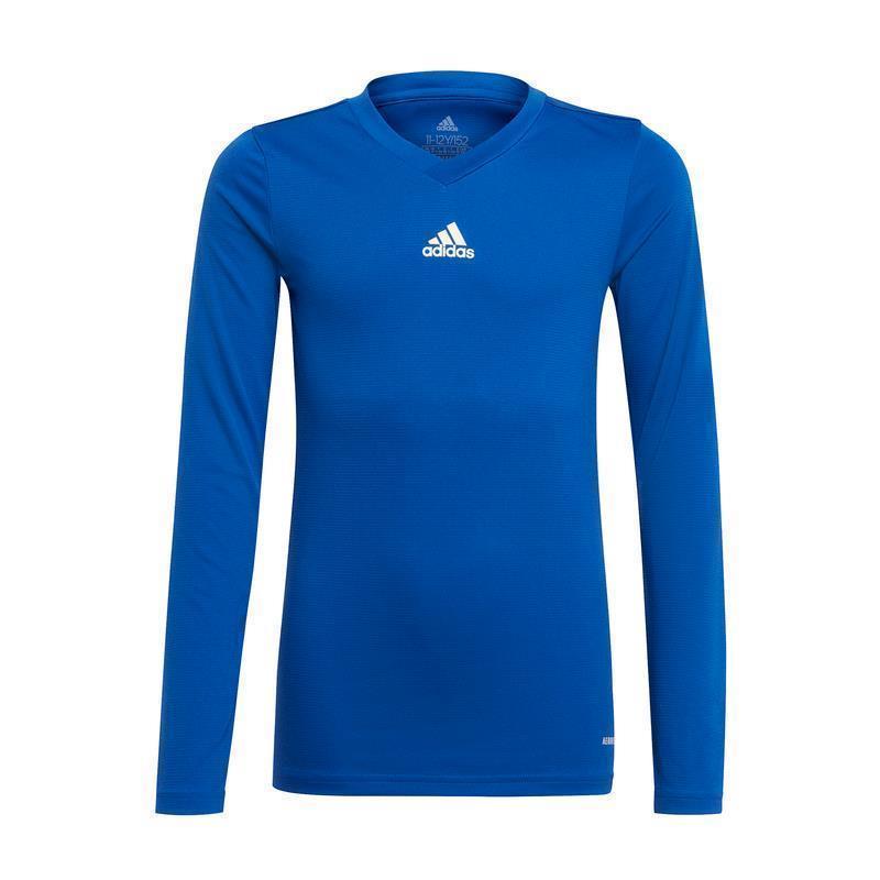 adidas Team Base Shirt Longsleeve Kinder - blau