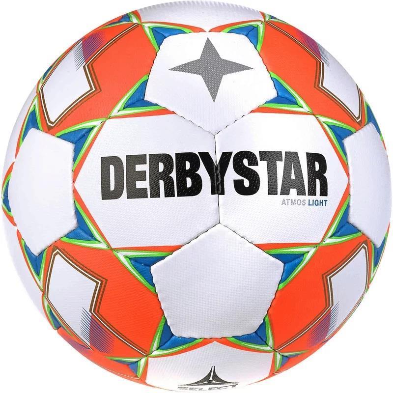 Derbystar Atmos Light AG Fußball - weiß/orange/blau