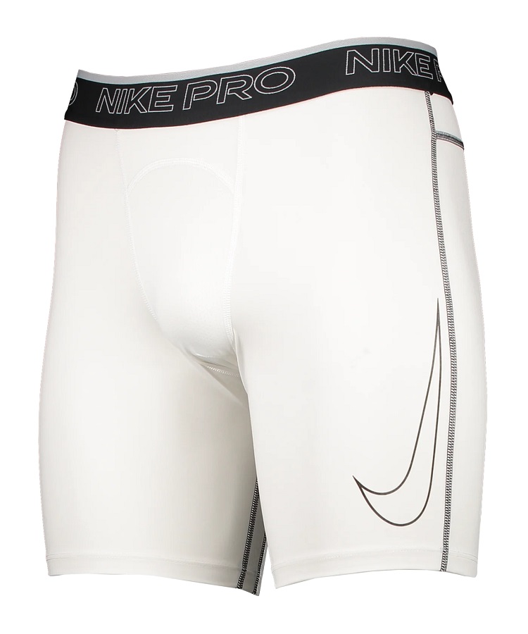 Nike Pro Shorts Herren - weiß/schwarz