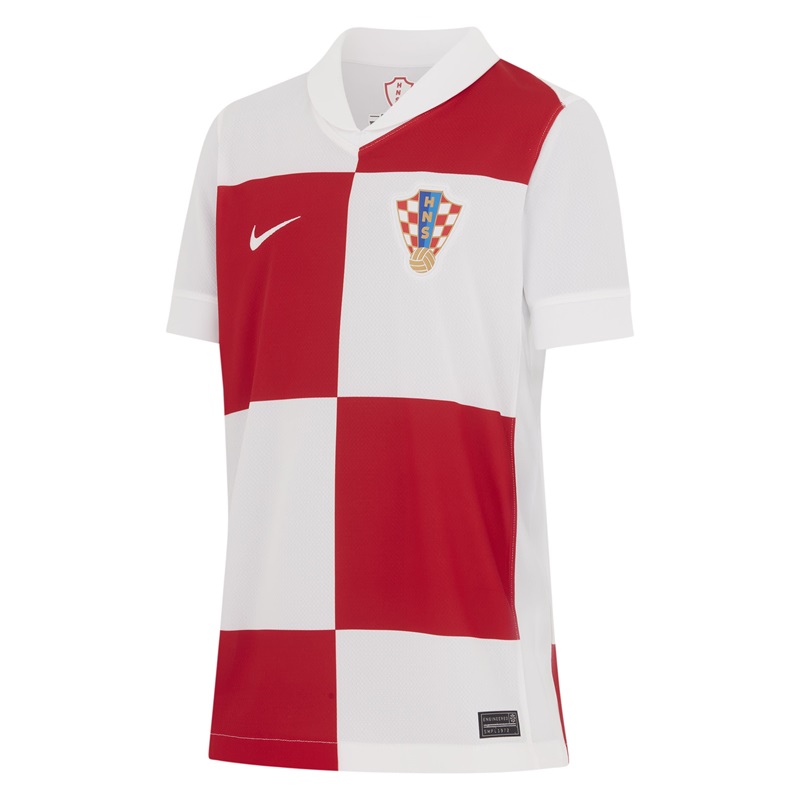 Nike Kroatien Trikot Home EURO24 Kinder - weiß/rot