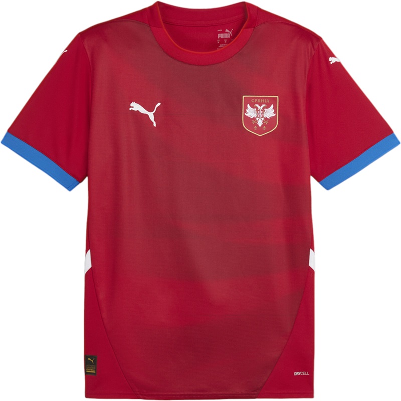 Puma Serbien Trikot Home EURO24 Herren - rot/blau/weiß