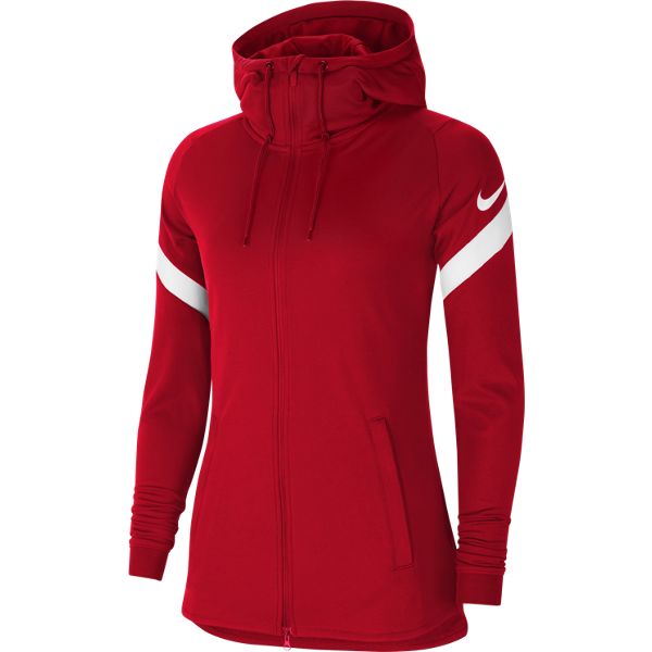 Nike Strike 21 Full-Zip Hoodie Damen - rot/weiß
