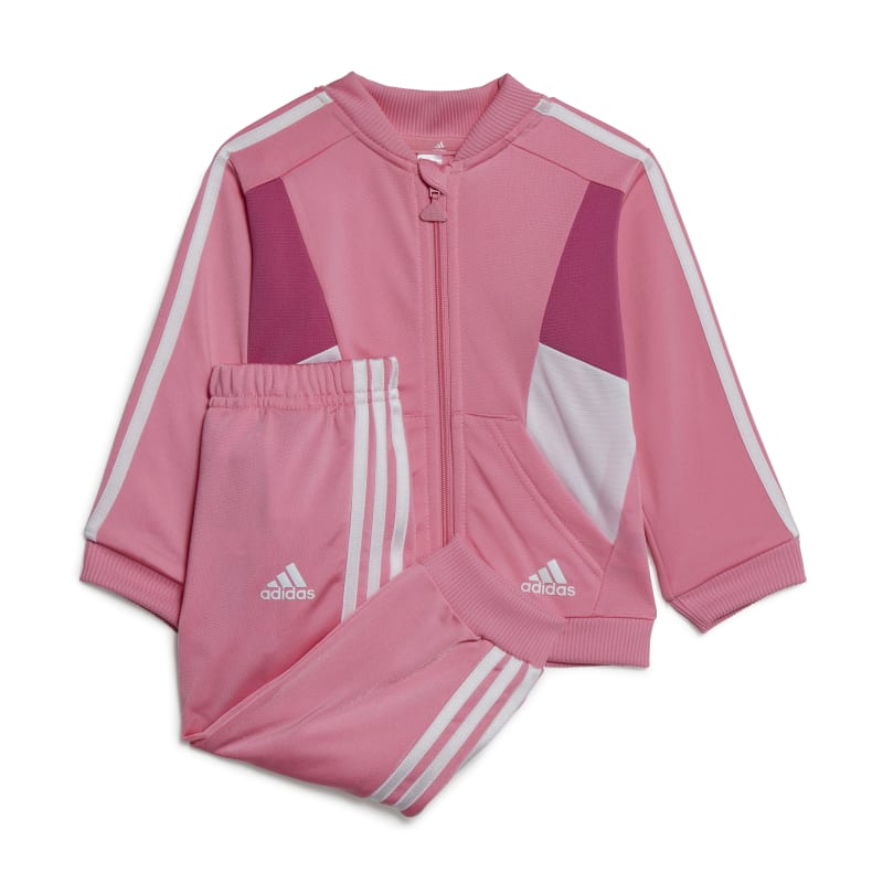 adidas Colorblock Shiny Trainingsanzug Baby - rosa