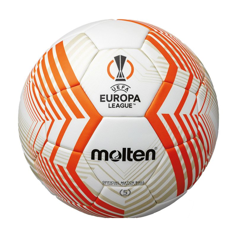 Molten UEFA Europa League 22/23 Fußball Größe 5 - weiß/orange