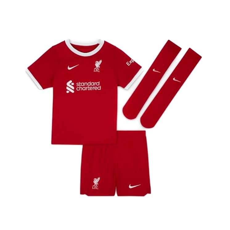 Nike FC Liverpool Trikot Set 23/24 Kinder - rot/weiß