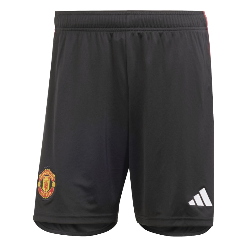 adidas Manchester United Shorts Home 23/24 Herren - schwarz/rot