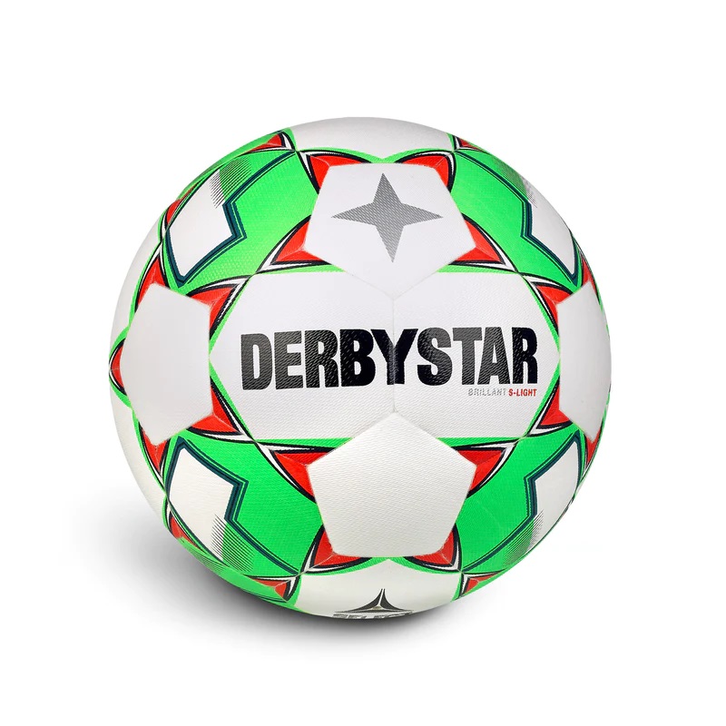 Derbystar Brilliant DB S-Light v23  Fußball - weiß/grün/rot