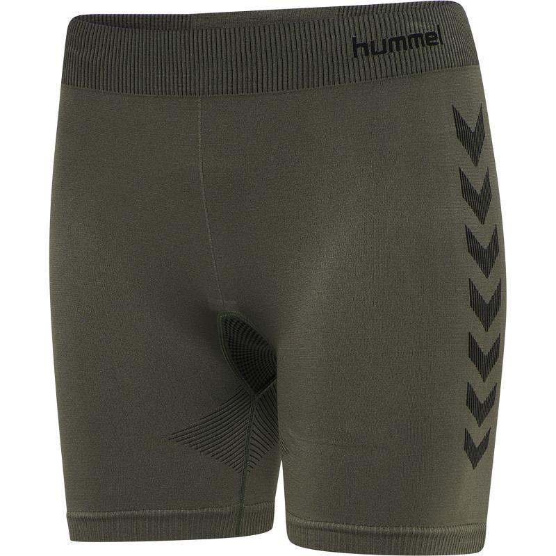 hummel First Seamless Training Shorts Damen - khaki