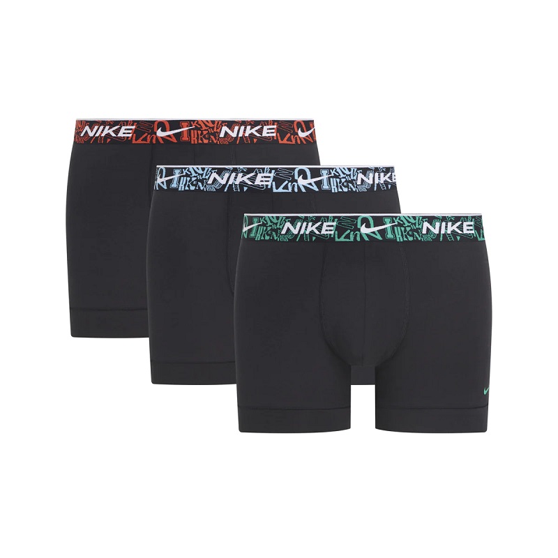 Nike Boxer Shorts 3er Pack Herren - schwarz/grün/blau/rot