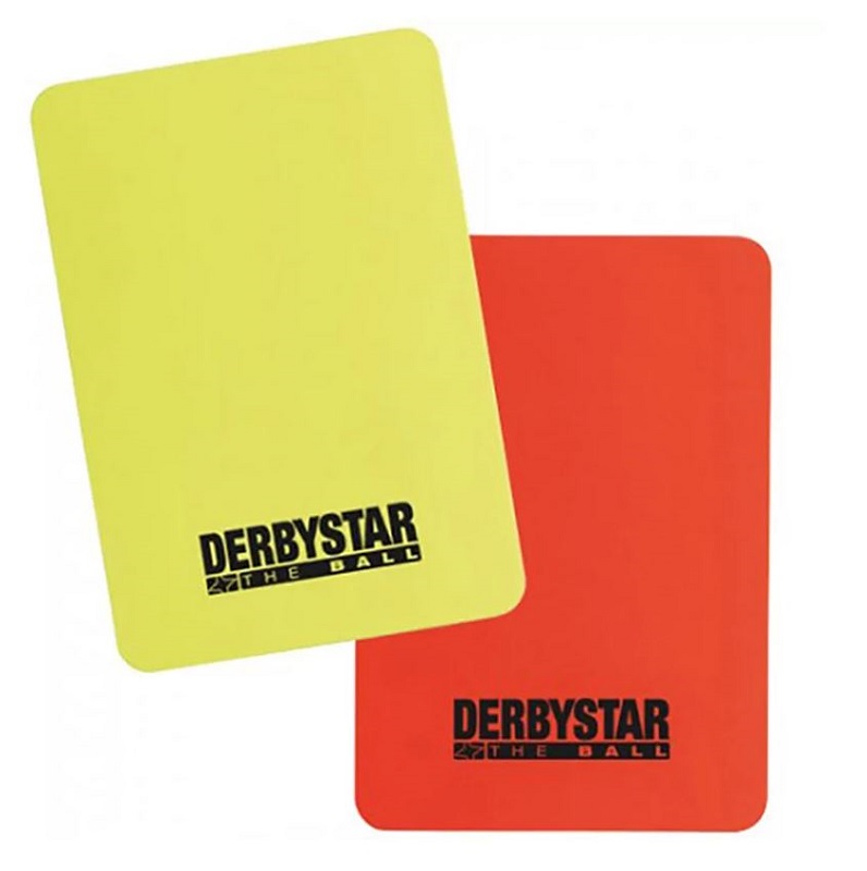 Derbystar Schiedsrichterkarten - rot/gelb