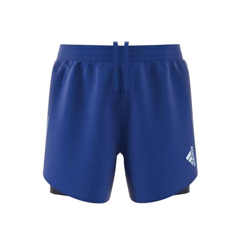 adidas Designed 4 Running Two-in-One Shorts Herren - blau