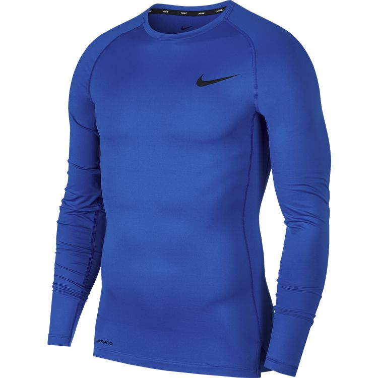 Nike Pro Longsleeve Herren - blau