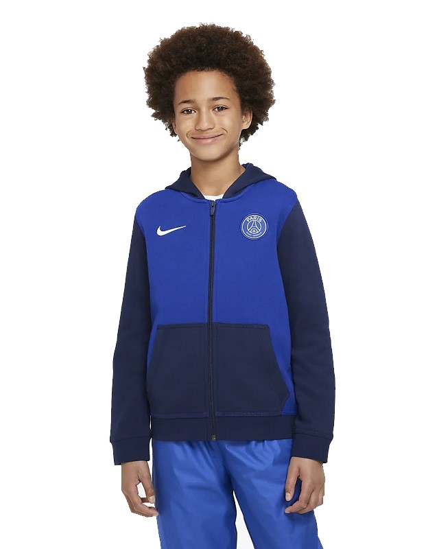 Nike Paris Saint-Germain Club Fleece Trainingsjacke Kinder - blau