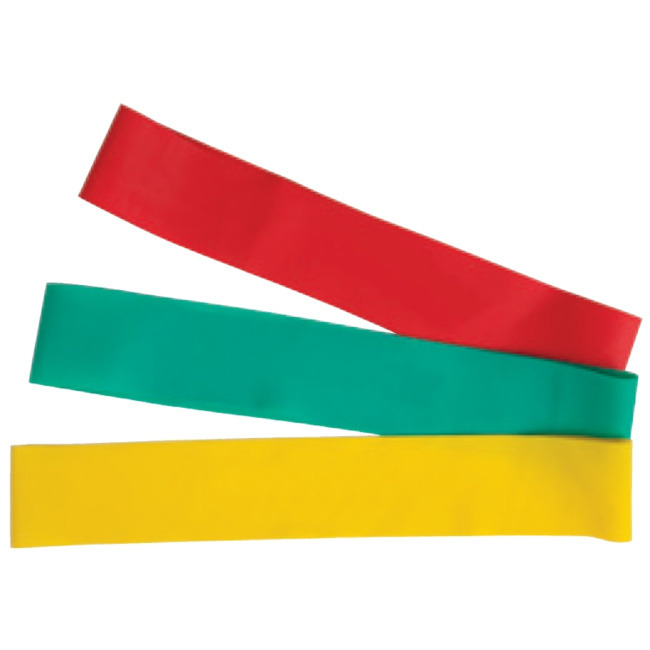 V3Tec Gymnastikbänder 3er Set - rot/grün/gelb