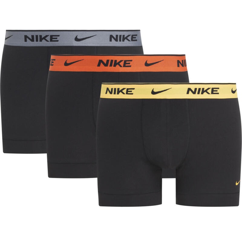 Nike Boxer Shorts 3er Pack Herren - schwarz/gelb/orange/grau