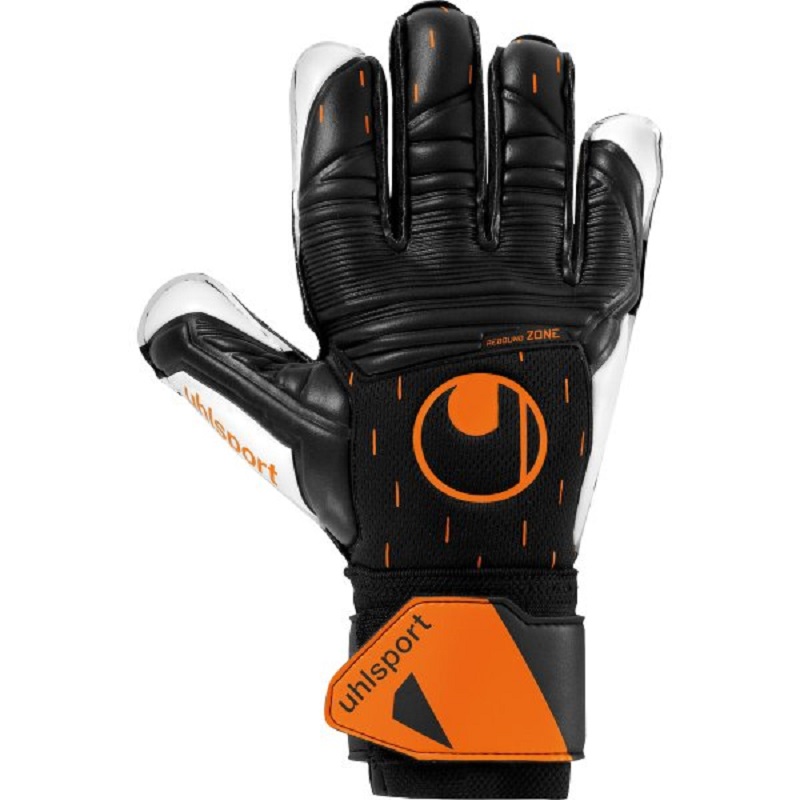 uhlsport Speed Contact Soft Pro Torwarthandschuhe schwarz/weiß/orange