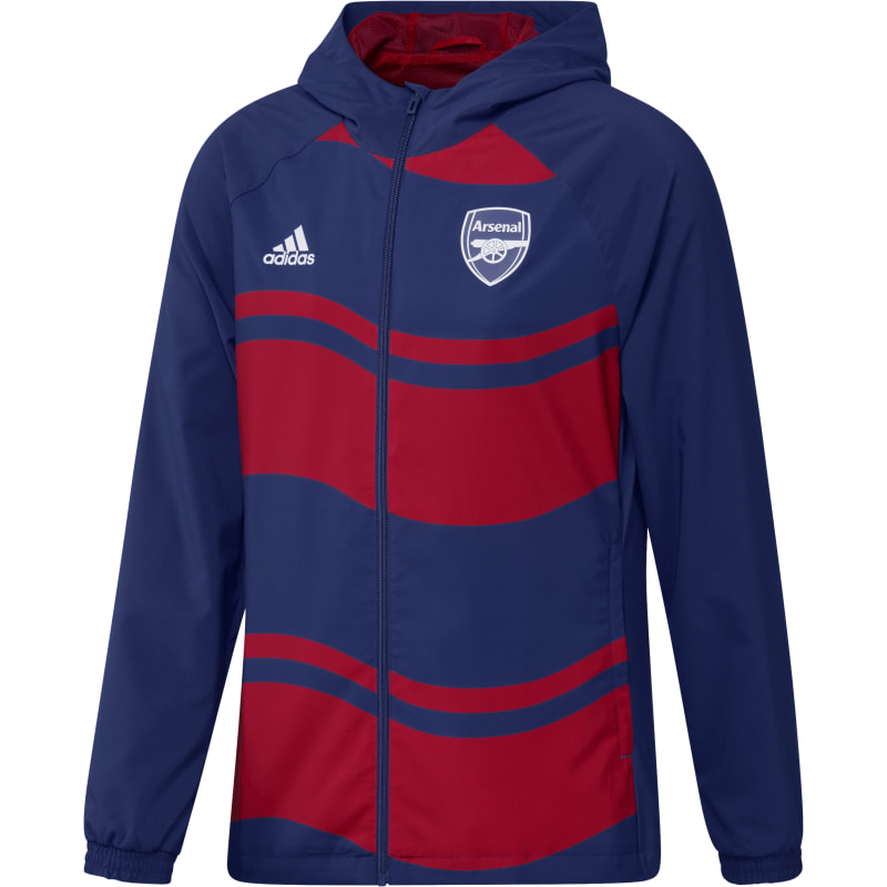 adidas FC Arsenal Windbreaker Jacke 22/23 Herren - blau/rot