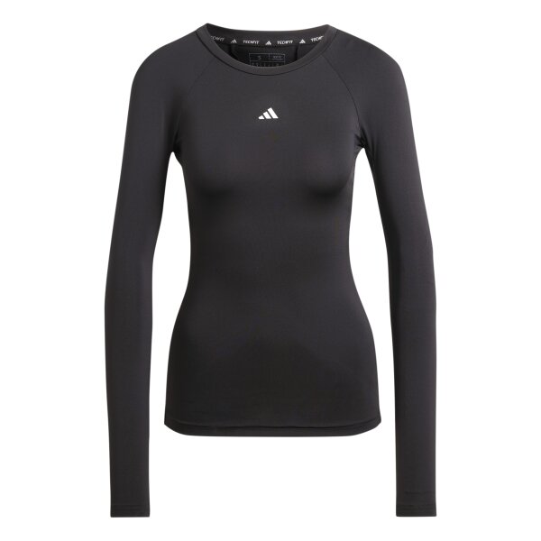 adidas Techfit Training Longsleeve Damen - schwarz