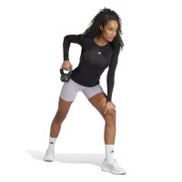 adidas Techfit Training Longsleeve Damen - schwarz