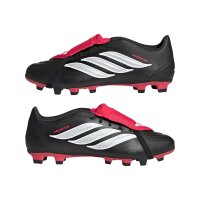 adidas Predator Club Fold-Over Tongue Firm Ground/Multi Ground Fußballschuhe - core black/white/lucid red