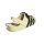 adidas Adilette Clog 2.0 - warm vanilla/core black/gold met.