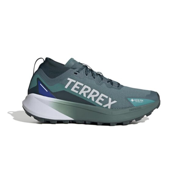 adidas Terrex Agravic Gtx Trailrunning-Schuhe Herren - preloved teal/white/semi lucid blue