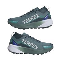 adidas Terrex Agravic Gtx Trailrunning-Schuhe Herren - preloved teal/white/semi lucid blue